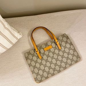 New AUTHENTIC Gucci GG Monogram PVC Slim Pochette